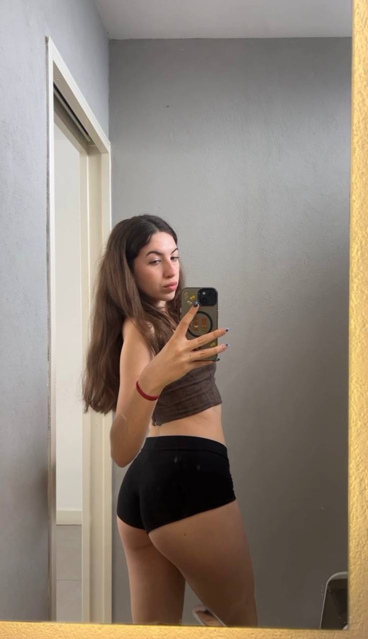 Amber in her underwear in Alma Ata