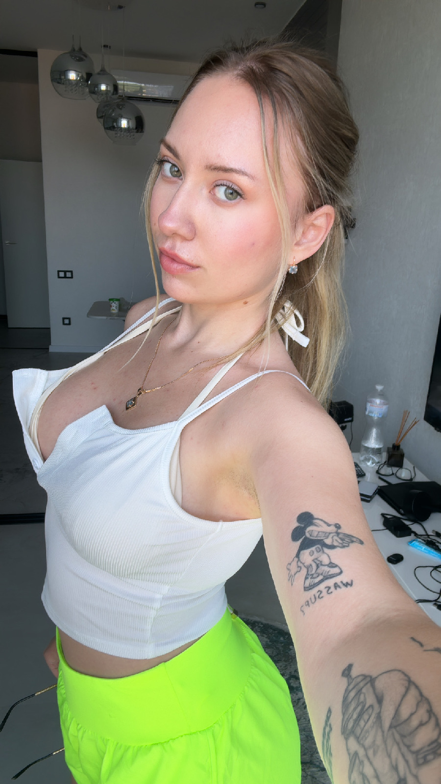 KateV in her underwear in Alma Ata