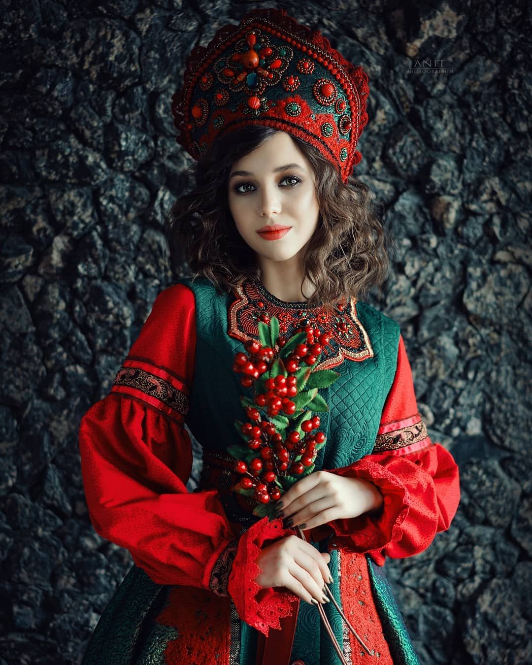 Nude girl Women in Slavic costumes in Alma Ata