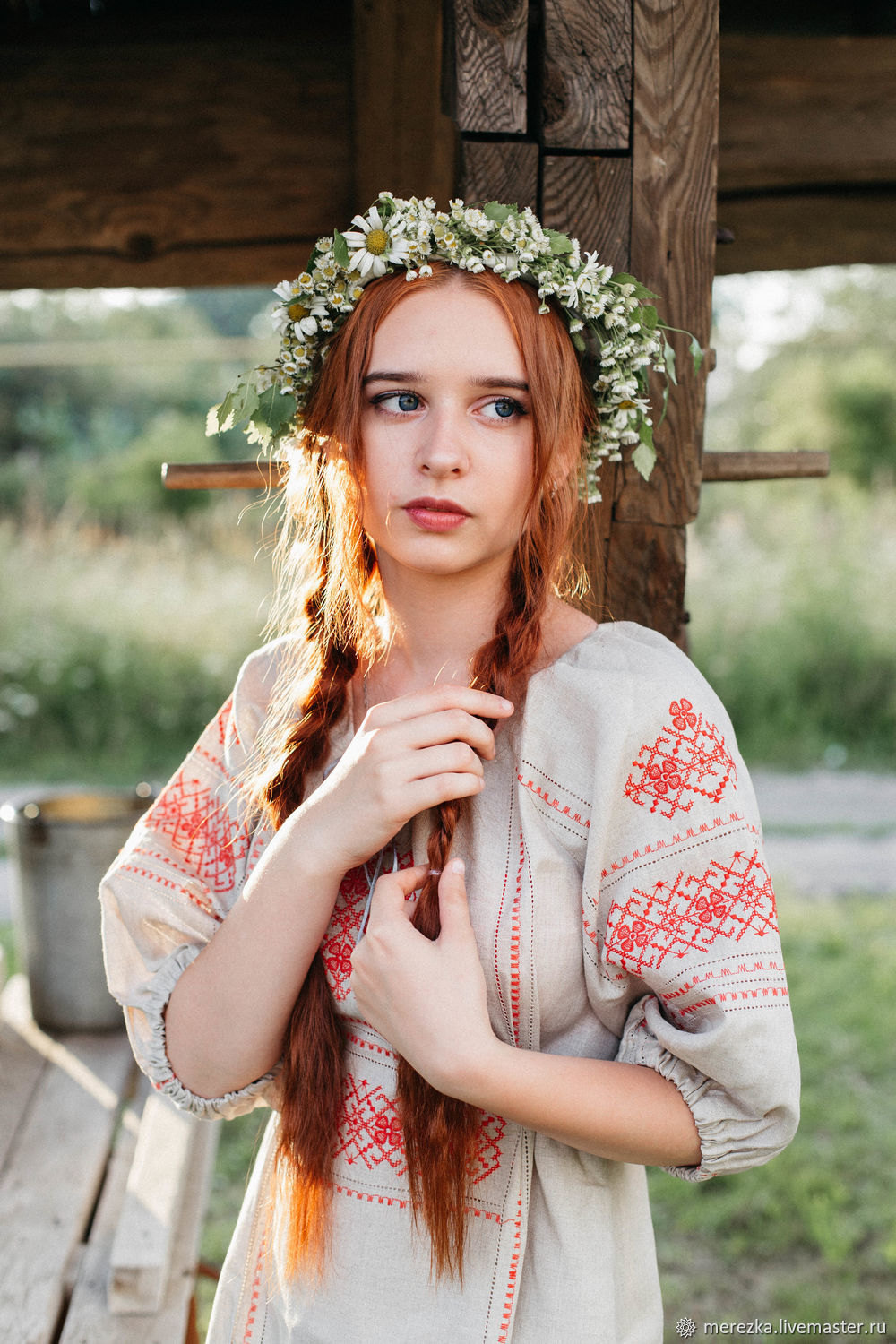 Girls in Slavic costumes in Alma Ata