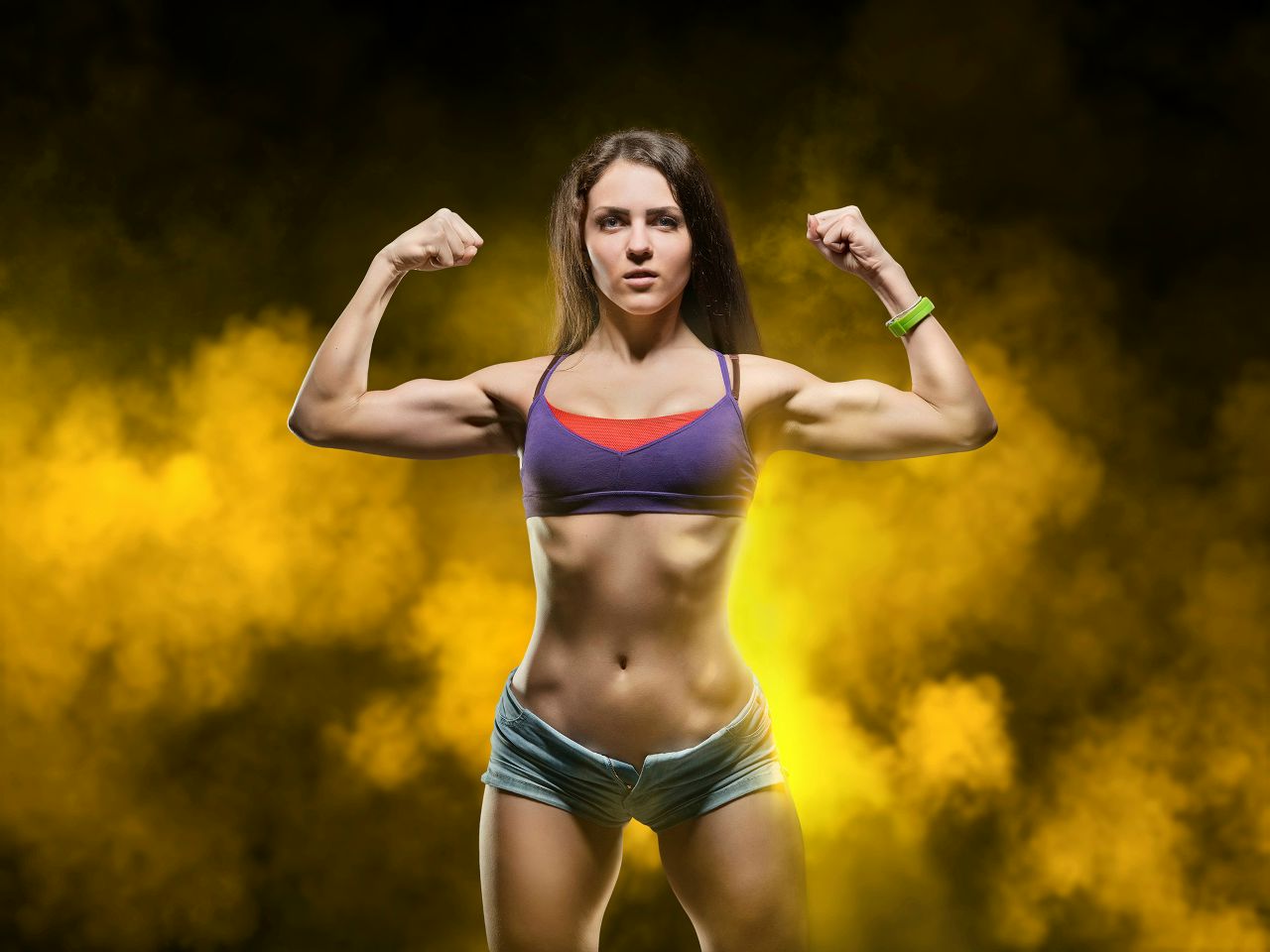 Athletic girls in Alma Ata